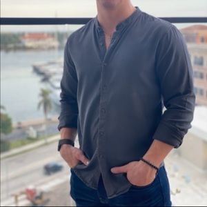 Abercrombie gray button up